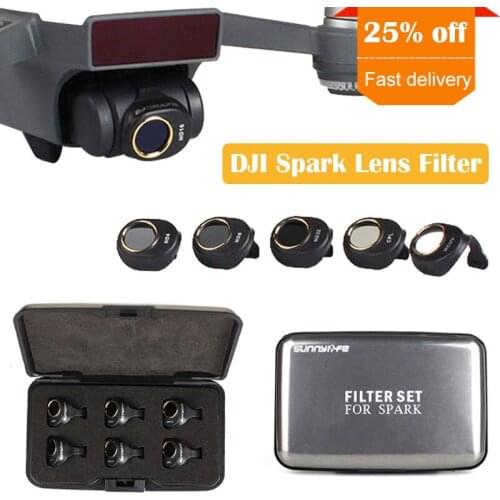 3/4/6pcs/set DJI Spark Multi-Layer Coating Film MCUV/CPL/ND4 ND8 ND16 ND32 Filter Kit Lens HD Clear Camera Lens Protector