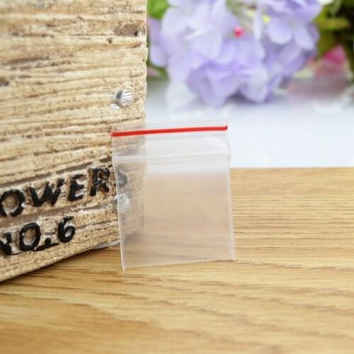5x7cm 100pcs 0.2mm PE Clear Self Sealing Zip Lock bag/ Plastic Packaging Pouch Transparent zipper reclosable packing bags