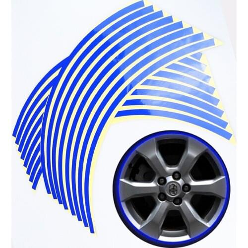 Car styling Car Wheel Rim Stripe Reflective Sticker for Kia Rio K2 K3 K5 K4 Cerato,Soul,Forte,Sportage R,SORENTO,Mohave,OPTIMA