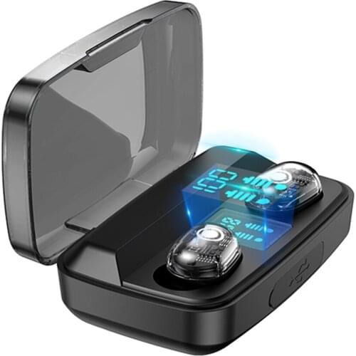 M13C Wireless Earphone TWS Bluetooth 5.0 Wireless Headphones Smart In-Ear Headset Mini Earbuds LED Display Charging PK QT81