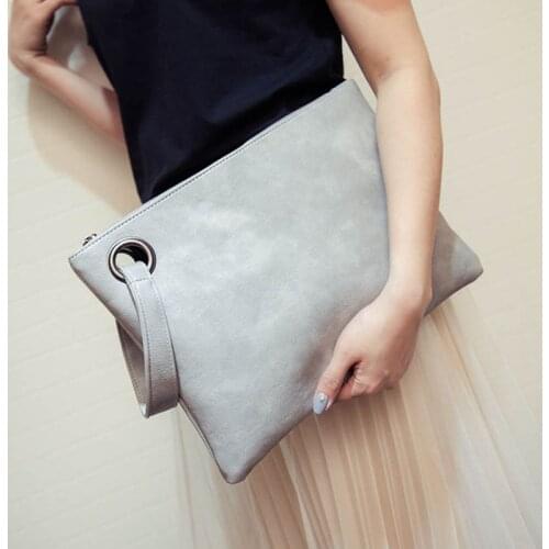 Large women clutch bag PU leather Womens Clutches envelope bag Wristlets Ladies evening bags wallet Handbags bolsa feminina