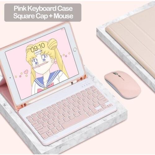 Case with Keyboard Mouse for iPad Air 1 2 2017 2018 9.7 Bluetooth Keyboard Case for iPad Pro 12.9 11 10.5 Air 3 Air 4 10.9 2020