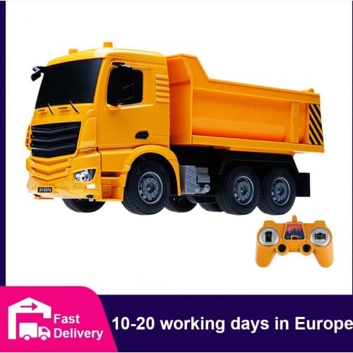 CONUSEA 1:26 RC Truck Dumper Caterpillar Tractor Model Engineering Cars Excavator 2.4GHz Radio Controlled Car Toys for Boys