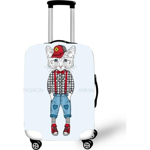 Elastic Luggage Protective Cover Case For Suitcase Protective Cover Trolley Cases Covers 3DTravel Accessories Cat Pattern T10001