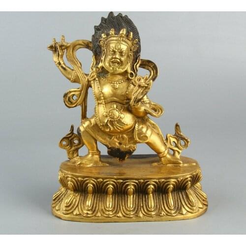 Chinese Exquisite Handmade mythology figure copper statue
