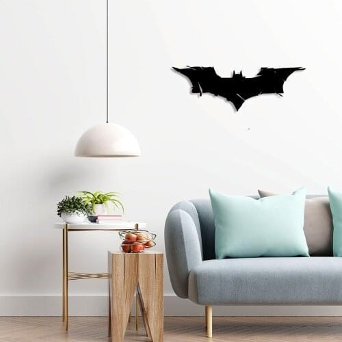 Flying Bat Sticke Wall Room Home Accessory Wooden Table 50x23cm