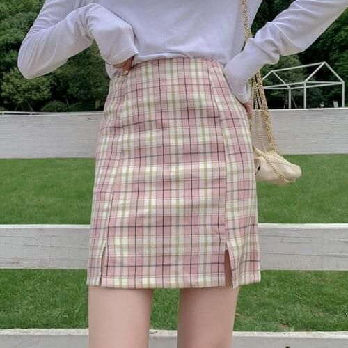 Summer Women Pleated Skirts 2021 High Waist Korean Japan Style Students Skirts Girls Cute Sweet Plaid JK Uniform Mini Skirt