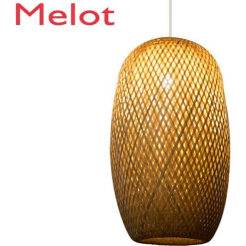 Chandelier Bamboo Woven Pastoral Restaurant Restaurant Bedroom Balcony Japanese Lantern Tea Room Bed & Breakfast Tatami Lamps