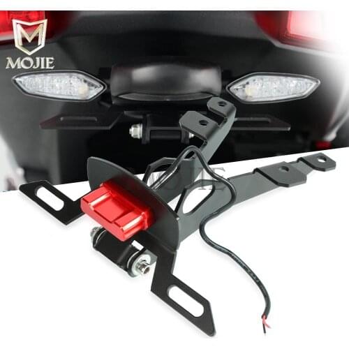 Fender Eliminator Registration Plate Bracket License Plate Holder LED Lights For Yamaha Tmax530 Tmax T-max 530 /SX/DX 2017-2018