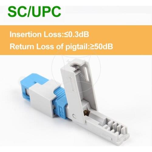 New SC APC SC UPC SM Single-Mode Optical Connector FTTH Tool Cold Connector Tool SC APC Fiber Optic Fast Connector
