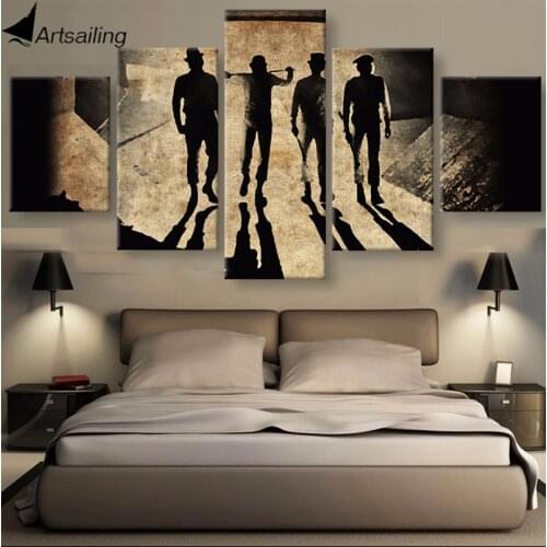 5 piece canvas painting A Clockwork Orange movie posters and prints canvas painting for living room free shipping XA2160A