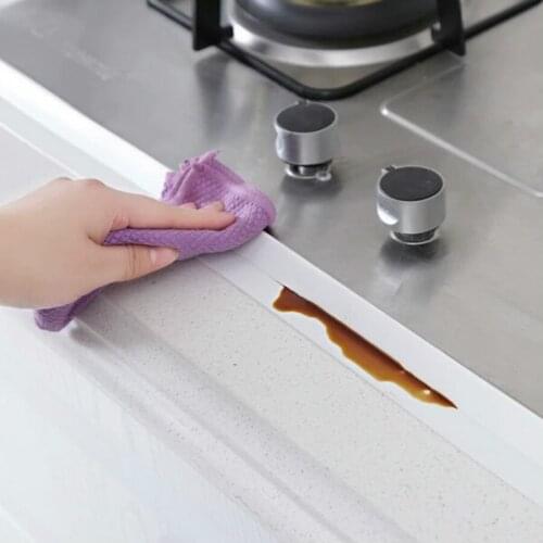 PVC Material Sink Stove Crack Strip Kitchen Bathroom Bathtub Corner Sealant Tape Waterproof