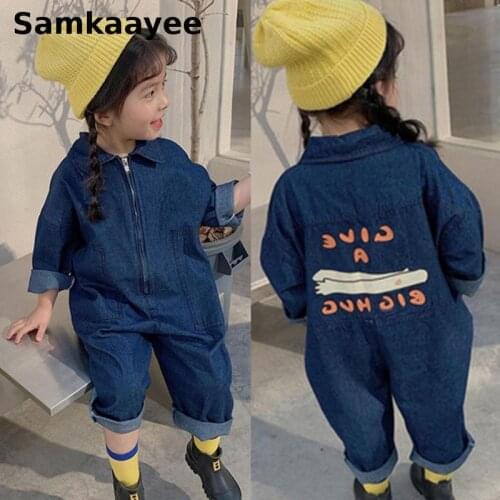 Samkaayee Denim Overalls For Girls