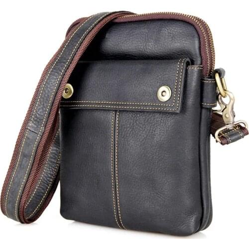 Mancrossbody Bag Cow Leather Male Bag Shoulder Messenger Bag Cowhide Cross-body Bag Tablet Tote Mochila Satchel Bag For Man