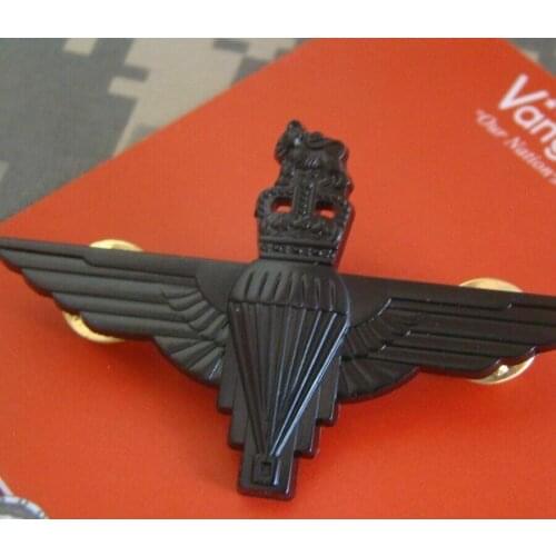 Ww2 Gvi British Brooch Paratrooper Black Metal Cap Beret Badge Kings Crown armyshop2008