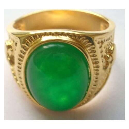 Wholesale price Jewelry GP green mens ring(8,9,10,11,)