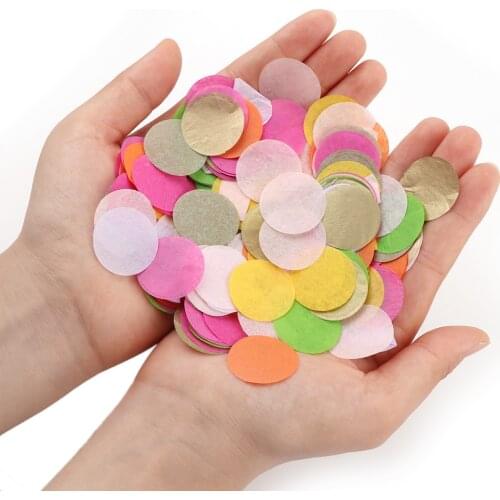 1000Pcs Mixed Color Tissue Paper Confetti Wedding Party Throwing Supplies Artificial Paper Scrap Balloon Filling Accessories
