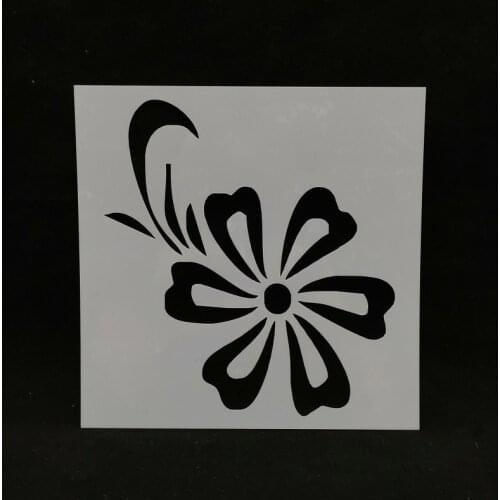 13*13 FLower pvc Layering Stencils for DIY Scrapbooking/photo album Decorative Embossing DIY Paper Cards Crafts