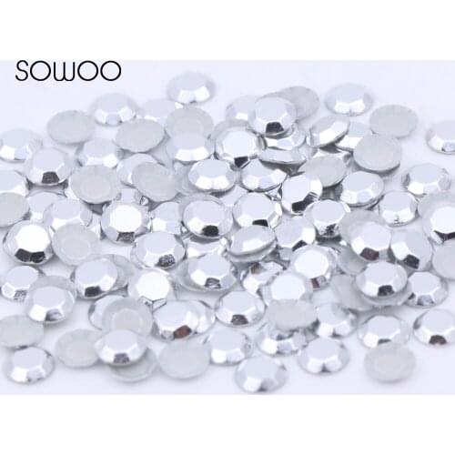 1440pcs/lot lead free Hot Fix Studs Sliver color Wholesales Hot Fix nailhead Iron On Rhinestud baby rhinestone