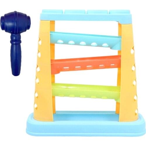3 Layers Ball Racer Ramp Tower Set and Hammer Maze Race Educational Toys