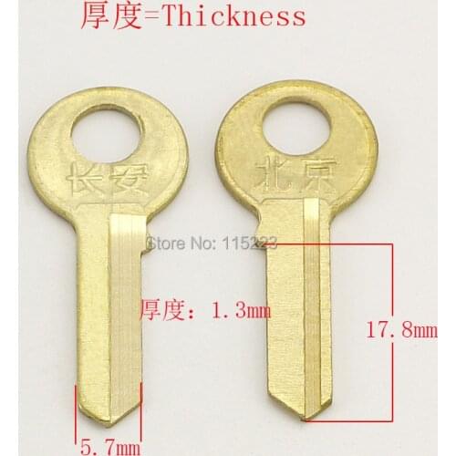 A035 left groove Wholesale Locksmith Keymother Brass House Home Door Blank Key Blanks Keys 25 pieces/lot