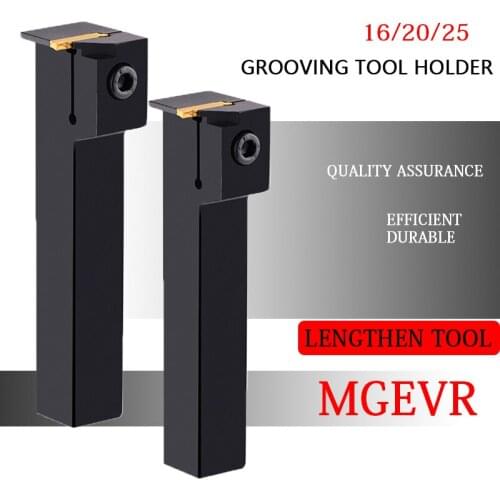 Lengthen Grooving Cutting Depth MGEVR1616 MGEVR2020 MGEVR2525-1.5 2 2.5 3 4 5 MGEVR Gvooving Tool Holder Lathe Slotting Tool