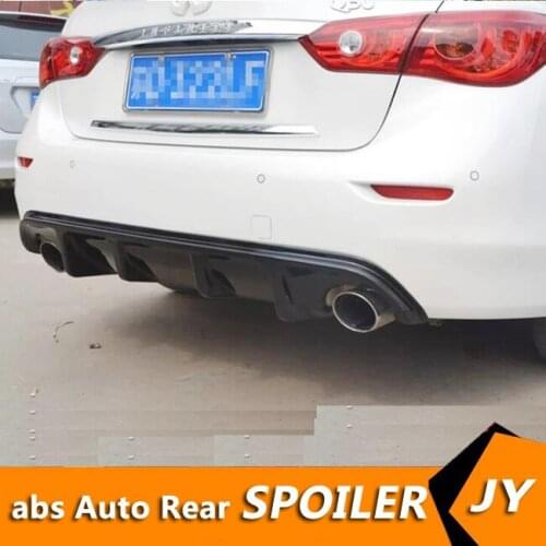 For Q50 ABS Rear Bumper Diffuser Bumpers Protector For 2015-2018 Infiniti Q50 Body kit bumper rear lip rear spoiler