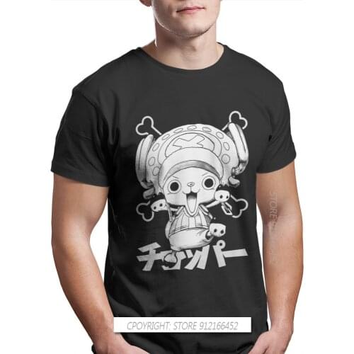 Choppa Tony Hipster TShirts One Piece Monkey D Luffy Nami Sanji Anime Male Graphic Fabric Tops T Shirt Crew Neck Casual Big Size