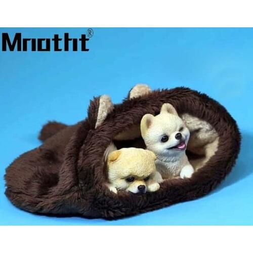 Hiromi Shunsuke Carving 1/6 Soldier Accessories Parts Model Kid Gifts Cute Dogs for 12in Action Figure Toy Collection Mnotht M3n