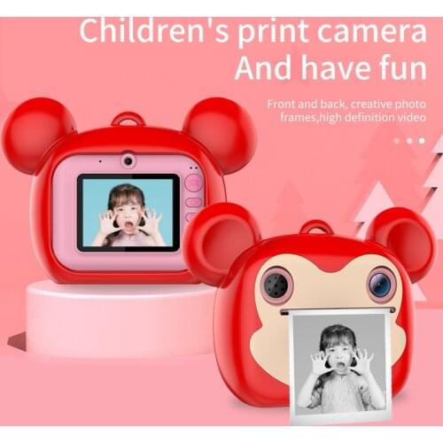Kids Camera Instant Print Camera for Children 1080P HD Video Photo Camera Toys with 16/32GB Card Birthday Gift For Kids Child