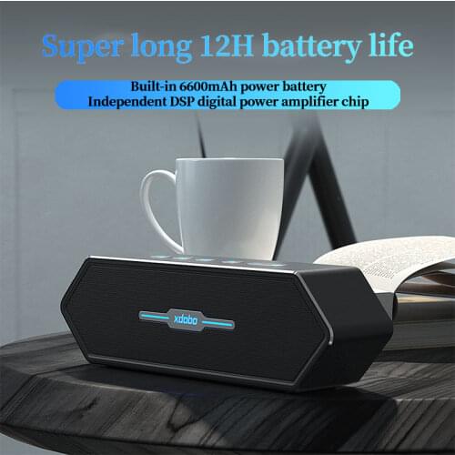 50W High Power Waterproof Bluetooth Speaker Subwoofer Strong Bass Wireless Gaming Speaker Trendy Diamond Shape Portable Soundbar