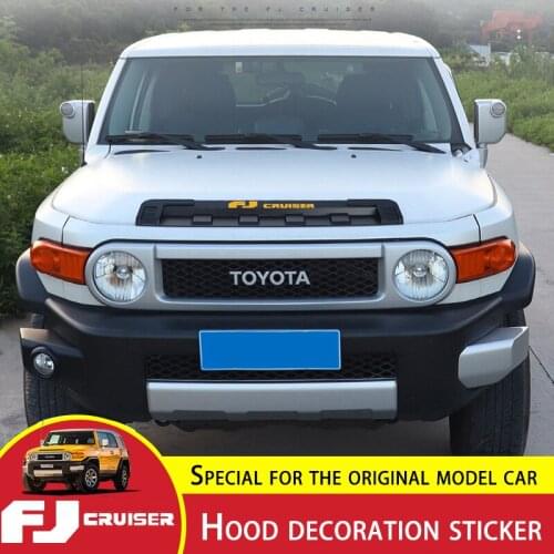 For Toyota FJ Cruiser Hood Trim FJ Engine Cover Decoration Sticker Car Engine Cover Hood Disguised Air Outlet Refit Accessories