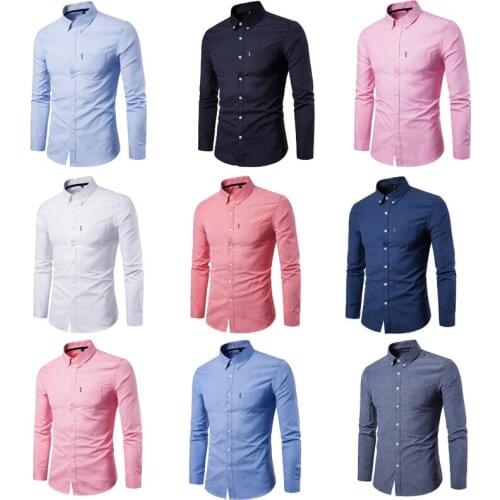 New Fashion Camisa Masculina Long Sleeve Shirt Men Slim fit Design Formal Casual Brand Male Dress Shirt