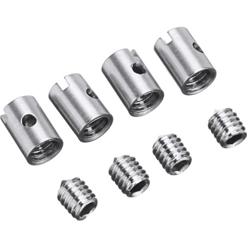 8Pcs 5mm Solderless Cable Nipples Throttle Choke Anticorrosion Rust-proof For Setting up Carb Cables Motorcycle Mower Car