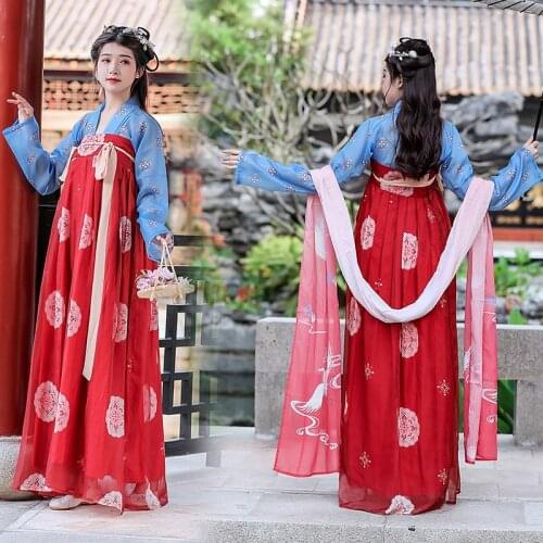Ru skirt Han dress womens Chinese national style spring and summer Xianqi elegant ancient style fairy skirt CP suit