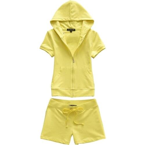 Women Short Sleeve Set 2 Piece Summer Casual Seamless Female High Waist Shorts Sportswear Sport Suit Gym Clothes Crop Top Shirt