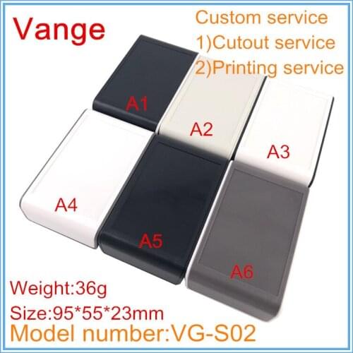 2pcs/lot electrical junction box 95*55*23mm ABS plastic enclosure project box made by extruded mould