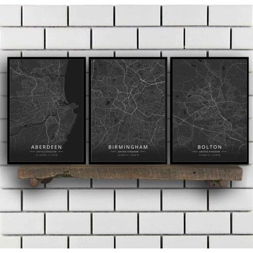 Aberdeen Birmingham Bolton Bournemouth Bradford Brighton Bristol Cambridge Cardiff Chester United Kingdom Poster