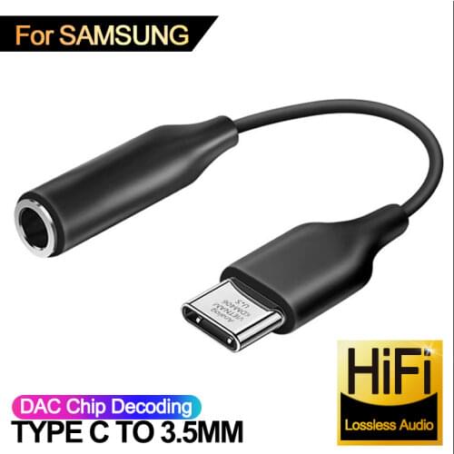 Type C 3.5 Jack Earphone Audio Aux Cable for xiaomi USB to 3.5mm Headphones Adapter For SAMSUNG Galaxy Note 10 20 Plus S10 S20