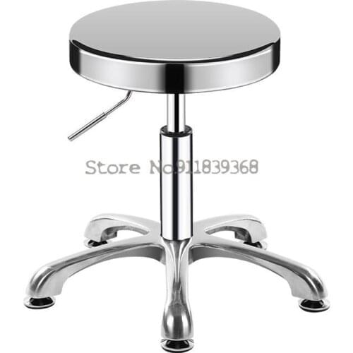 Stainless steel lifting bar chair barber stool food factory clean workshop assembly line laboratory work stool