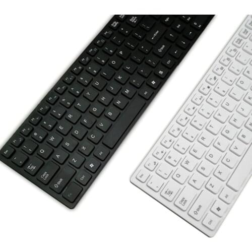 Silent Ultra-thin 2.4G Wireless Keyboard and Mouse Set for Laptop PC Computer Universal