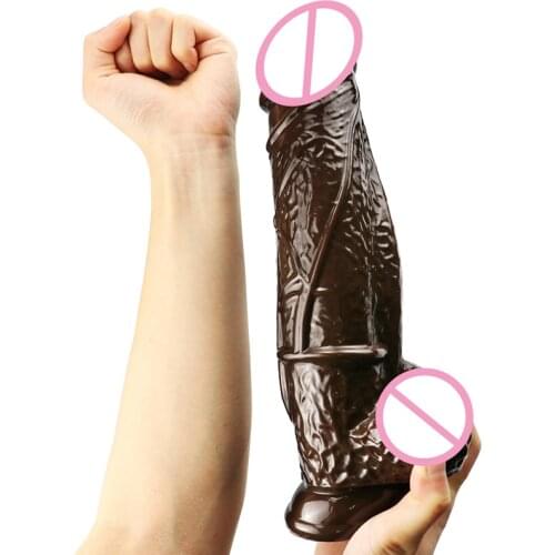 28*6 Cm Big Black Dildos Realistic Huge Horse Dildo No Vibrators Female Large Penis Giant Sex Dildos Suction Cup Toys for Women
