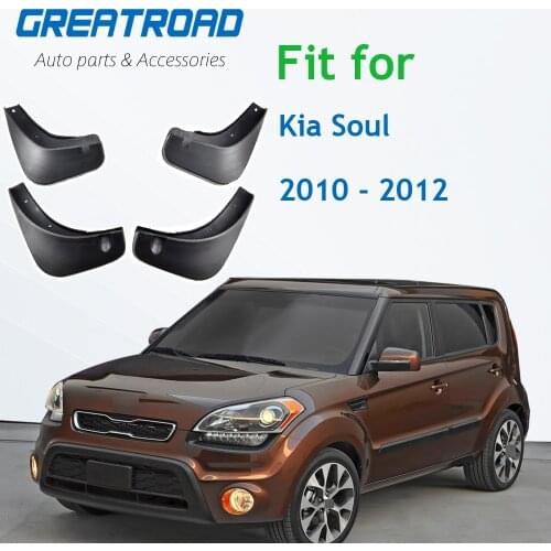 4pcs for Kia Soul 2010 2011 2012 Car Mud Flaps Front Rear Fender Flares Splash Guards Auto Mudflaps Mudguards