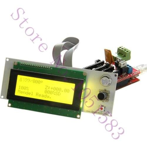3D printer parts/kit reprap smart controller Reprap Ramps 1.4 2004 LCD control,SD card reader and rotary encoder Free shipping