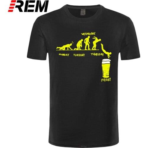 Week Craft Beer T Shirt Men Tops Short Sleeve T-shirt Cotton Mans Tshirt Cotton Casual Funny T-Shirts Drunk Tee Alcohol Drinking