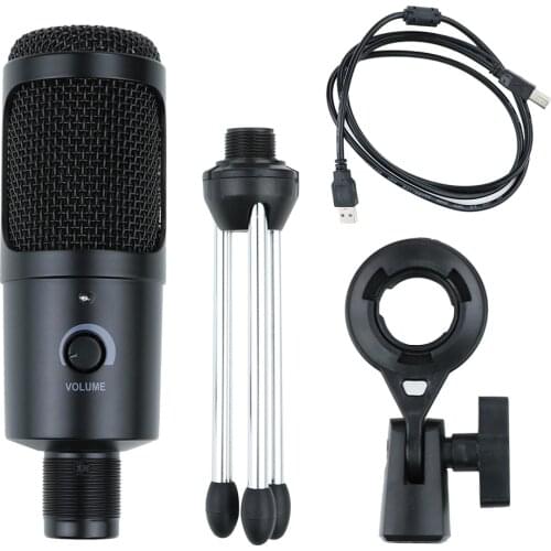 Micro USB Condenser Microphone Studio for Computer microfono pc Karaoke Microphone Kits with Stand for Youtube Game Recording