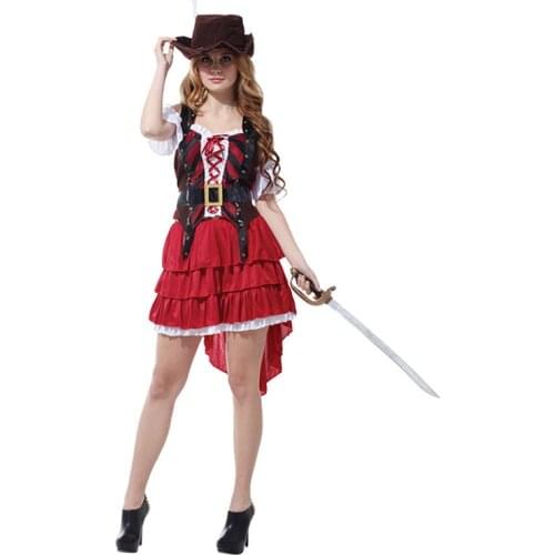 Halloween Costumes for Women Pirate Costume Game Uniform Fancy Dress Cosplay Clothing 2021