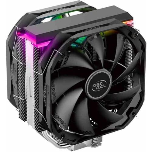 DEEPCOOL AS500 PLUS 5 Heat pipe CPU Cooler TDP220W CPU radiator 140mm Silent CPU Cooling fan For INTEL LGA2011 115X AMD AM4 AM3