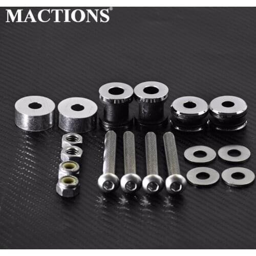 Motorcycle Detachables Sissy Bar Rack Docking Hardware Kit For Harley Softail FLSTC FXSTSB FLSTN 1984-1999 Sissy Bar Solo Rack