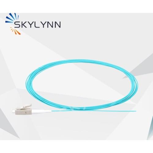 New Arrival Special 2 Meter Length LC/UPC 10G OM3 0.9MM Tight Buffer Fiber Optic Pigtail
